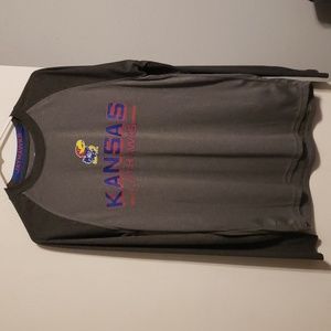 Gray Jayhawks shirt